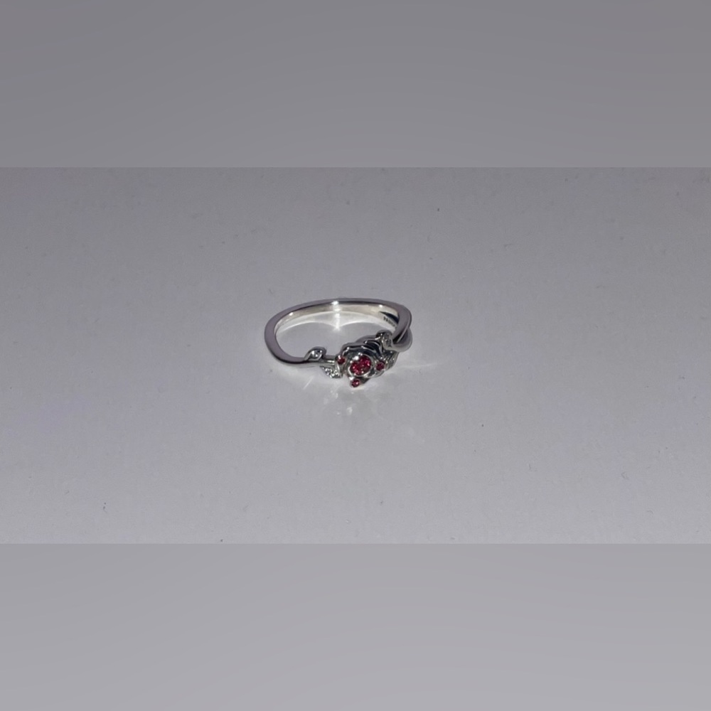NEW Pandora Disney Beauty and the Beast Rose Ring New Without Box Size 5